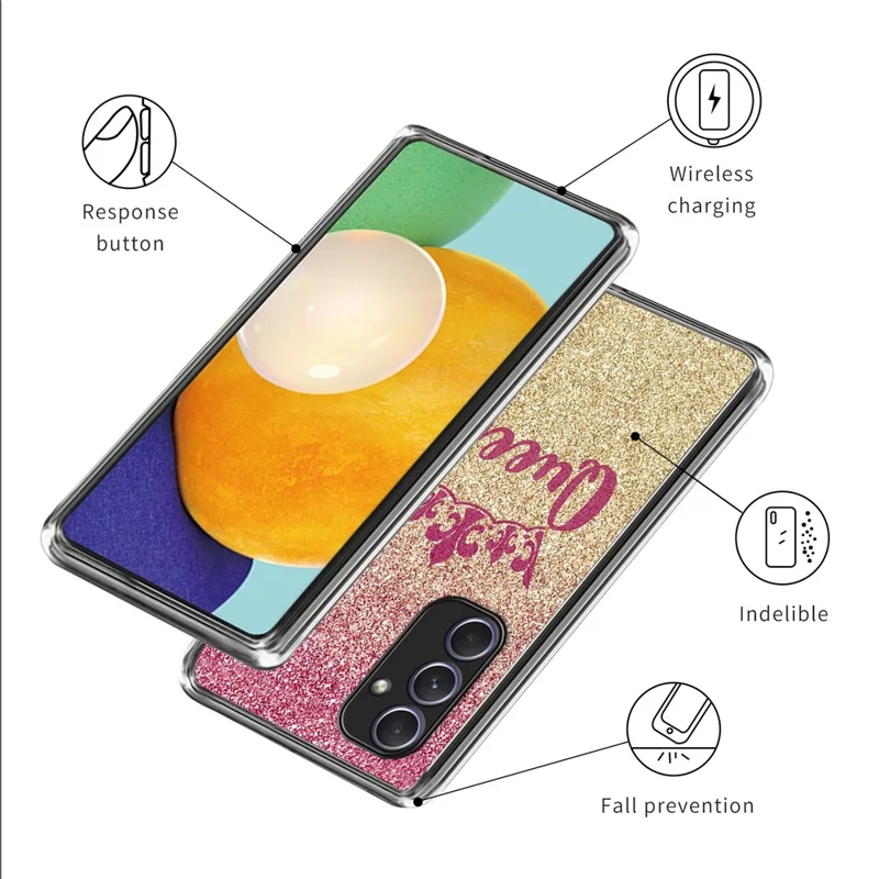 For Samsung Galaxy A54 5G Case Flexible TPU Phone Cover Pattern Printing - Shining Queen