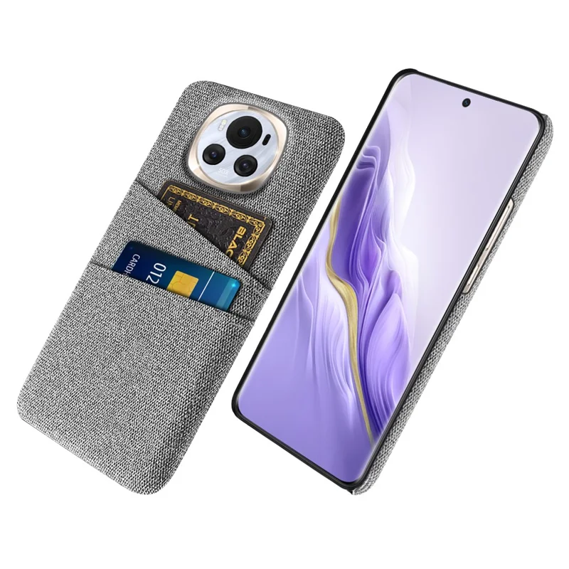 Til Honor Magic6 5G PC-telebeskyttelse med dobbelte kortfåner - Lysegrå