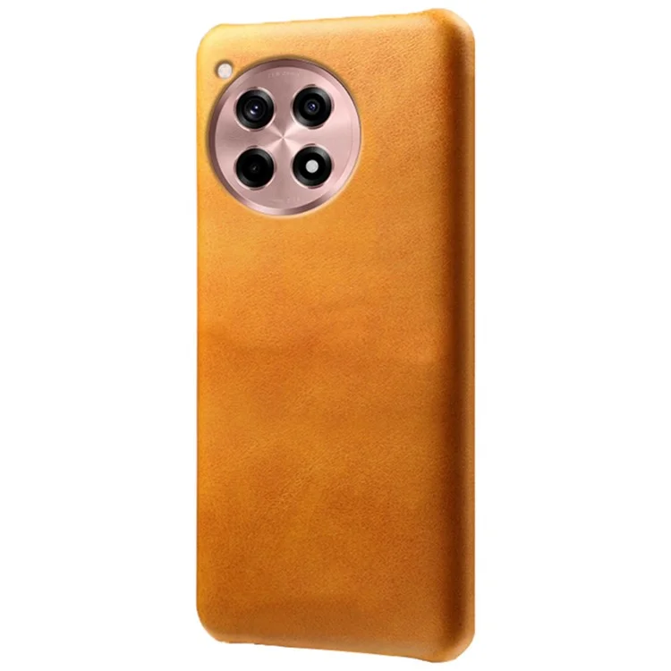 For OnePlus Ace 3 5G / 12R 5G Phone Case PU Leather + PC Phone Back Cover - Orange