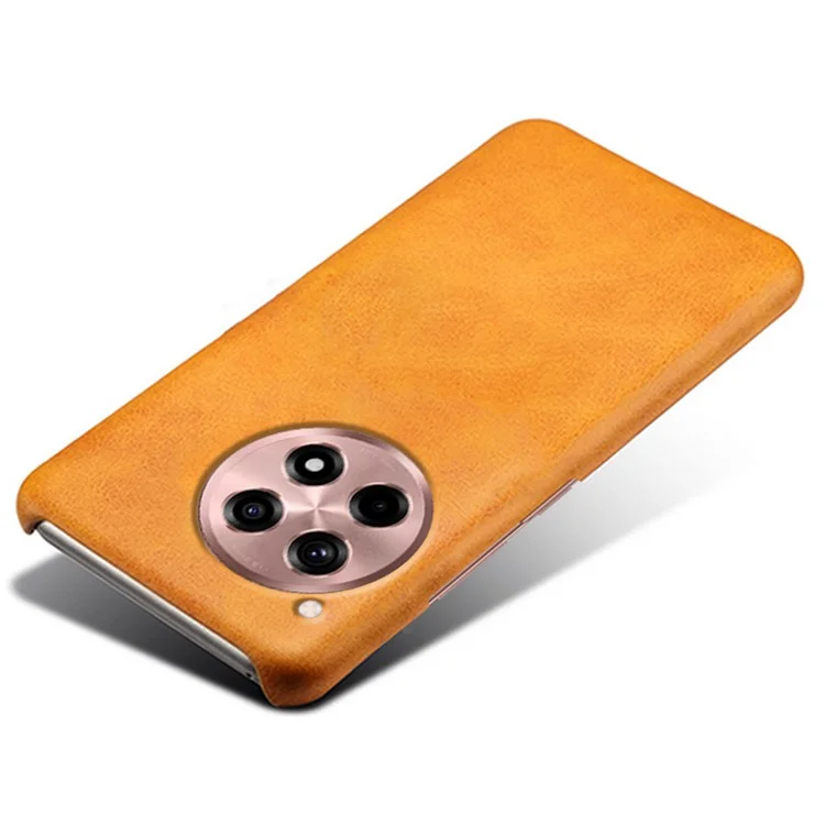 For OnePlus Ace 3 5G / 12R 5G Phone Case PU Leather + PC Phone Back Cover - Orange