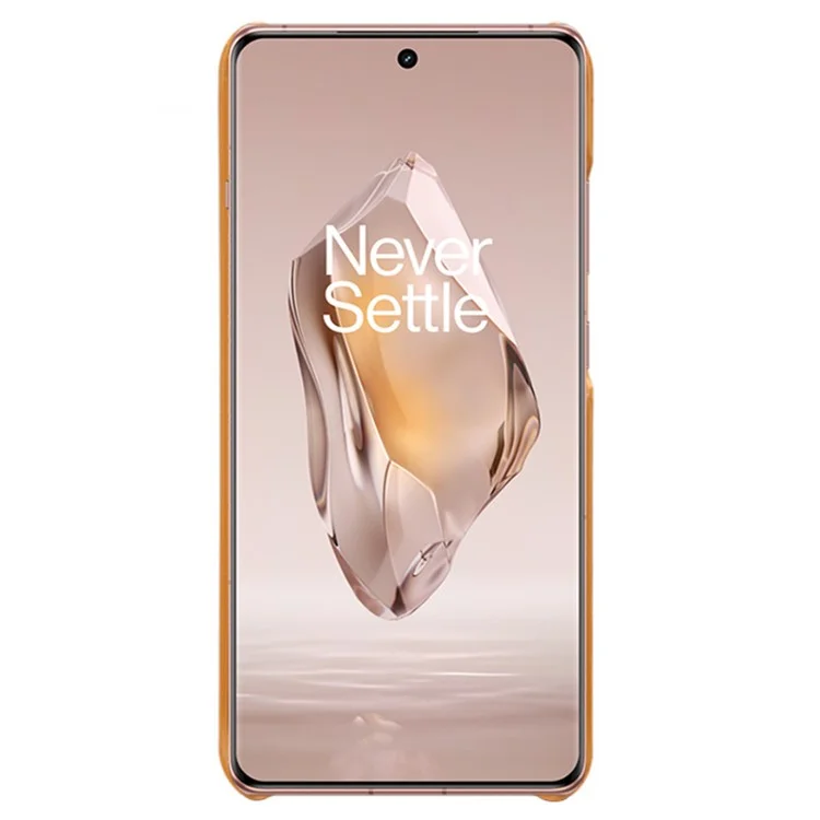 For OnePlus Ace 3 5G / 12R 5G Phone Case PU Leather + PC Phone Back Cover - Orange