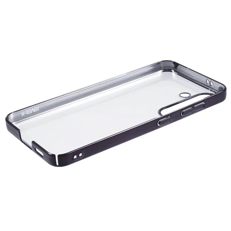 X-LEVEL Shockproof Case for Samsung Galaxy S24 Phone Shell Hard PC Electroplating Cover - Black