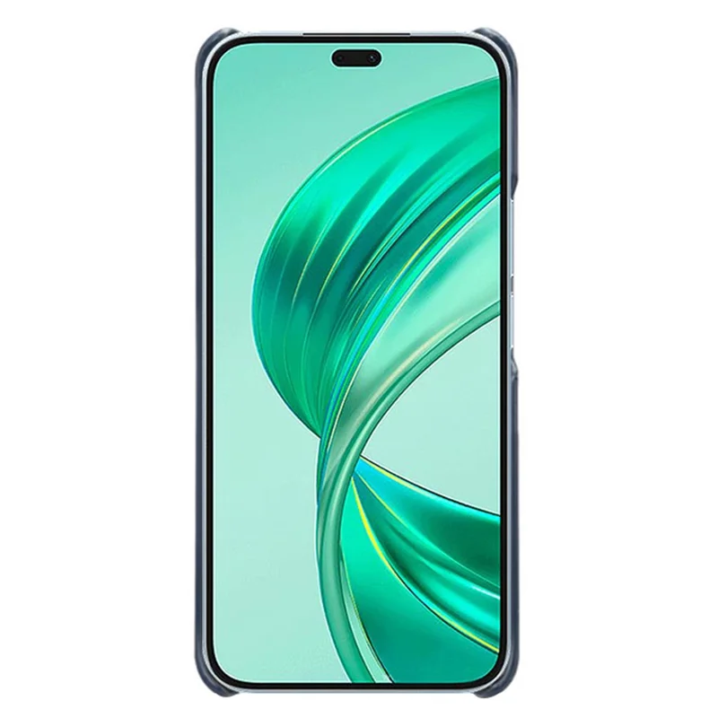 Til Honor X8b 4G telefonbeskytter Kalvlæderstruktur PU-læder hård PC bagside - Blå