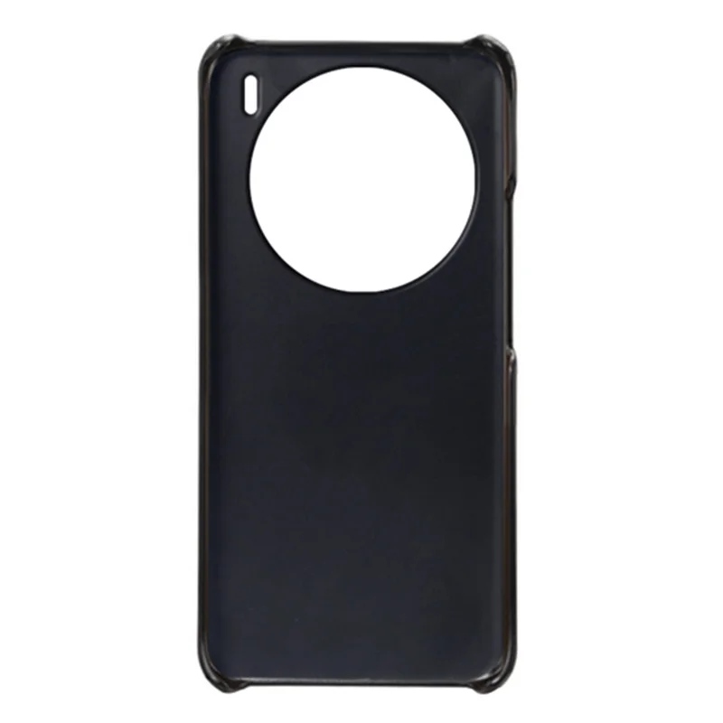 Pour vivo X100 5G Étui de téléphone Étui en cuir PU Couverture arrière en PC enduit - Noir