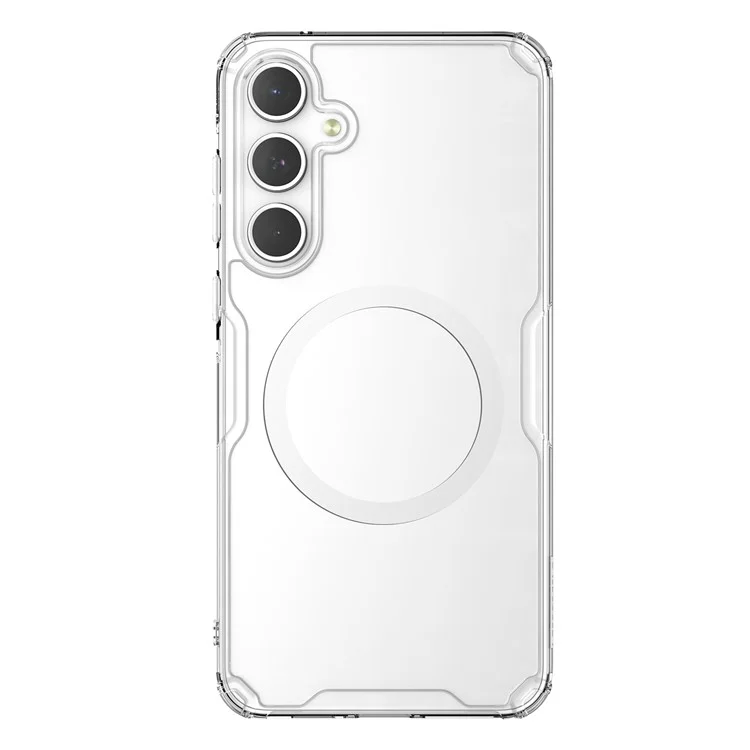 NILLKIN Pro Series per Samsung Galaxy A55 5G Case Ultra Clear TPU+PC Phone Cover Compatible con MagSafe