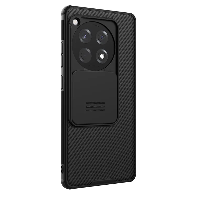 Nillkin Camshield Pro Series Para OnePlus Ace 3 5G / 12R 5G Lente de Caja Del Teléfono y Protección de la Privacidad Shell - Negro