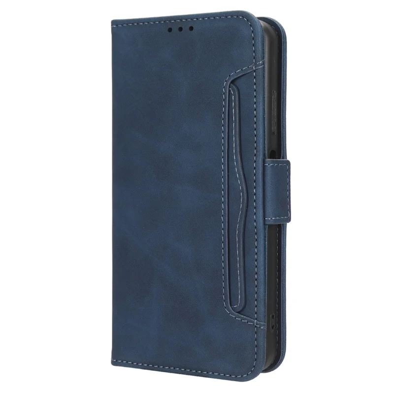 Étui en cuir pour Honor Magic6 Pro 5G Coque Support Plusieurs fentes pour cartes - Bleu