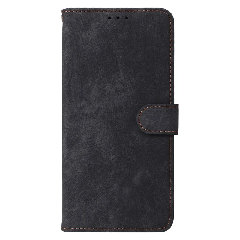 For TCL 502 Case RFID Blocking Drop-proof Wallet Phone Cover with Handy Strap - Black