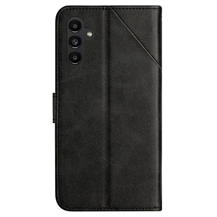 Para Samsung Galaxy A25 5G (Global) (161,0 x 76,5 x 8,3 mm) Capa de Telefone Impressa Cor Sólida Stand Case - Preto