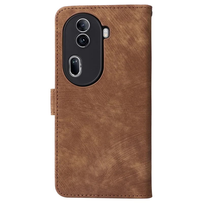 For Oppo Reno11 Pro 5G (Global) / Reno11 (China) 5G Case RFID Blocking PU Leather Phone Cover - Brown