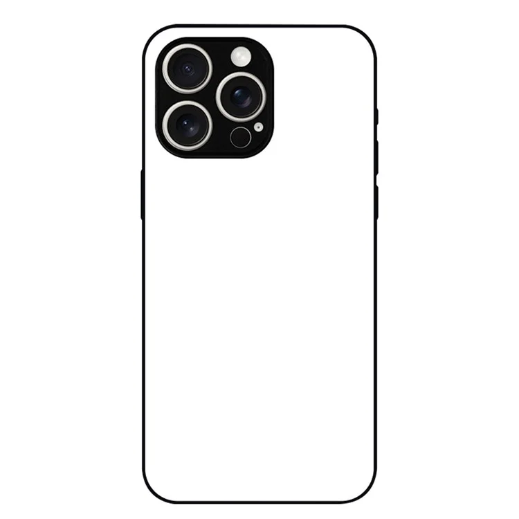 Achat en vrac pour un étui de téléphone sublimatique iPhone 15 TPU + PC Thermal Blank Printable DIY - Noir