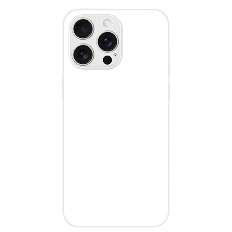 Bulk Purchasing For iPhone 15 Sublimation Phone Case TPU+PC Thermal Blank Printable DIY Cover - White