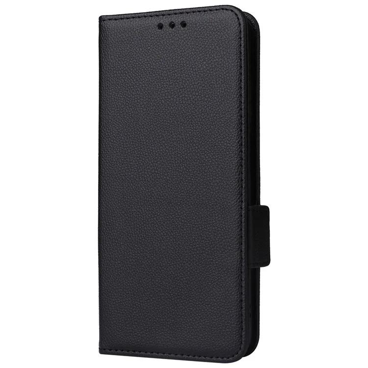 Para Motorola Moto G04 4G / G04s 4G / G24 4G / G24 Power / E14 4G Funda Billetera de Piel Funda de Teléfono Móvil con Correa - Negro