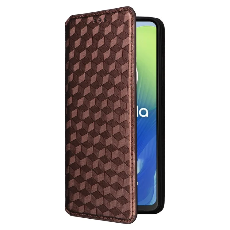 Für Motorola Moto G04 4G / G04s 4G / G24 4G / G24 Power / E14 4G Hülle Leder Flip Wallet Handyhülle - Braun