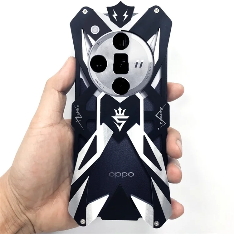 Funda trasera para Oppo Find X7 Ultra Carcasa de aleación de aluminio antiarañazos Funda protectora de teléfono