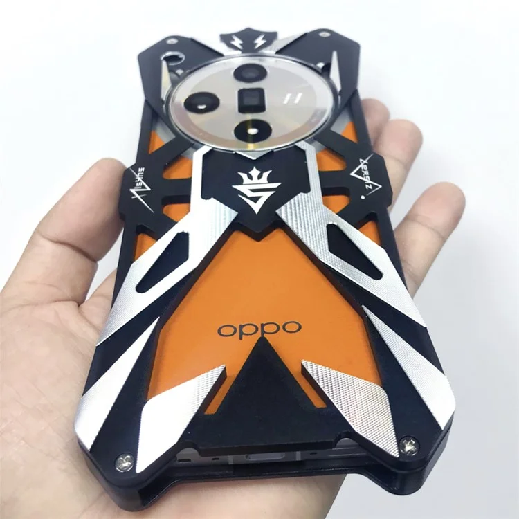 Funda trasera para Oppo Find X7 Ultra Carcasa de aleación de aluminio antiarañazos Funda protectora de teléfono