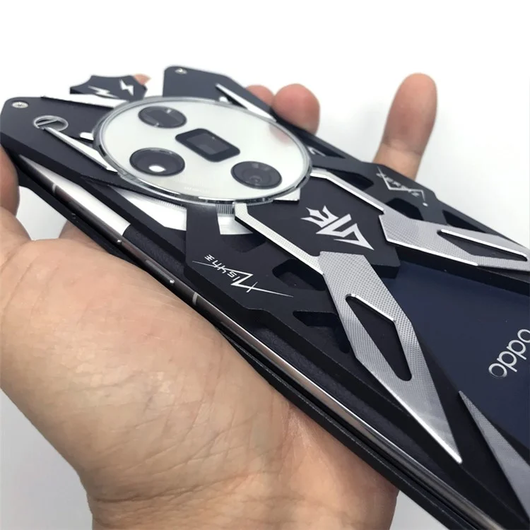 Funda trasera para Oppo Find X7 Ultra Carcasa de aleación de aluminio antiarañazos Funda protectora de teléfono
