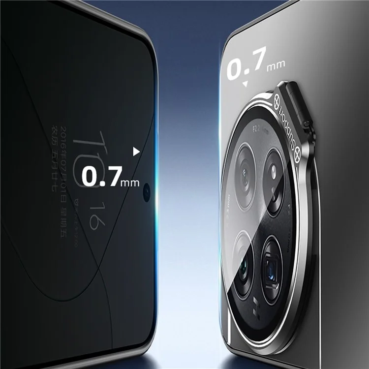 Für OnePlus 12 5G Rückseite mit Linse Ständer TPU + PC Handyhülle - Schwarz