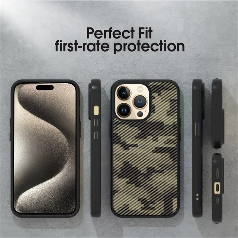 IBMRS For iPhone 14 Pro Case Shockproof TPU+PC Phone Protective Cover - Transparent Black