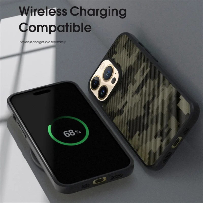 IBMRS For iPhone 13 Pro Phone Case TPU+PC Anti-slip Mobile Phone Back Cover - Matte Black