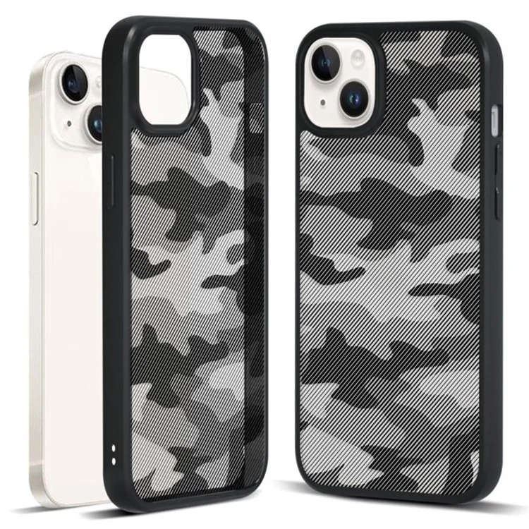 IBMRS For iPhone 15 Back Case Anti-scratch TPU+PC Mobile Phone Cover - Camouflage