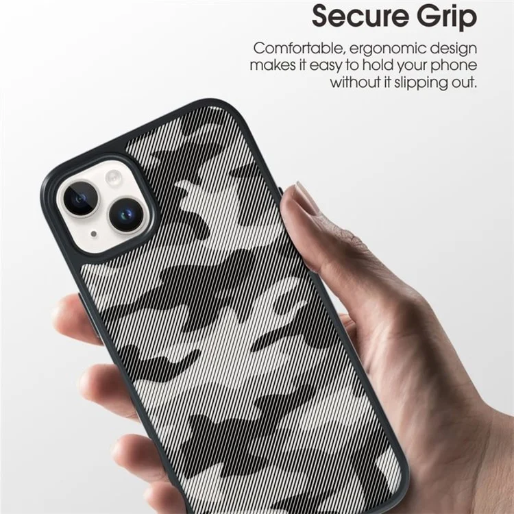 IBMRS For iPhone 15 Back Case Anti-scratch TPU+PC Mobile Phone Cover - Camouflage