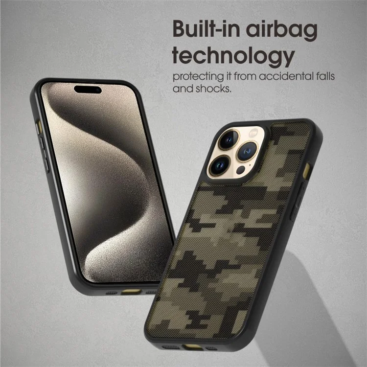 IBMRS Für iPhone 14 Pro Max Case TPU+PC Anti-fingerprint Mobiltelefon-Cover - Matt Schwarz