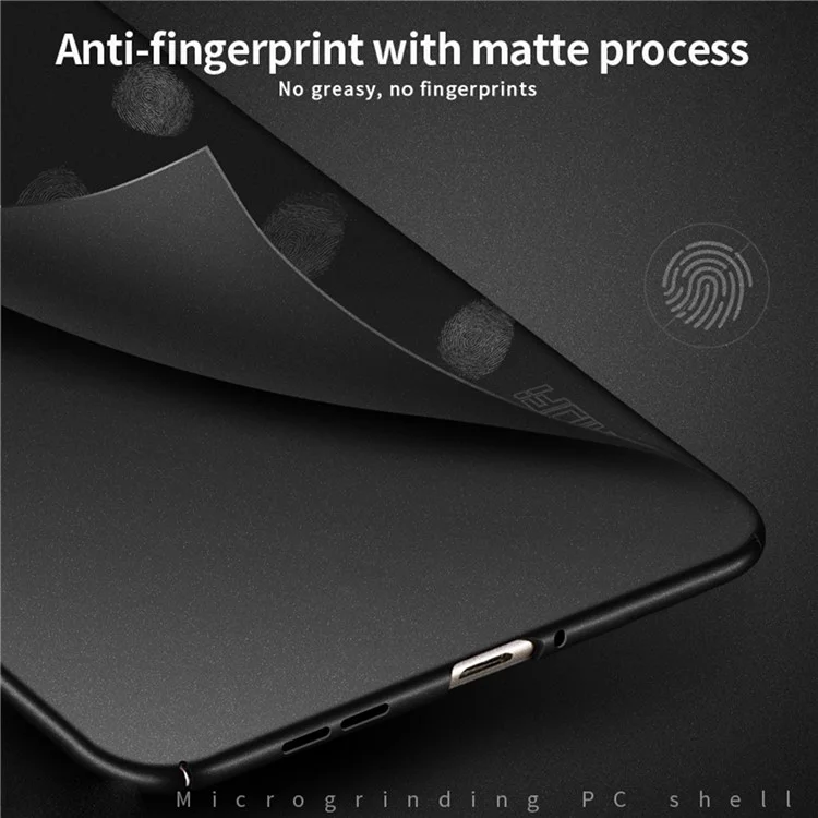 MOFI Shield Matte Série Pour OnePlus Ace 3 5G / Couverture de Dos pc Slim de Case 12r 5G Slim Fit - Noir