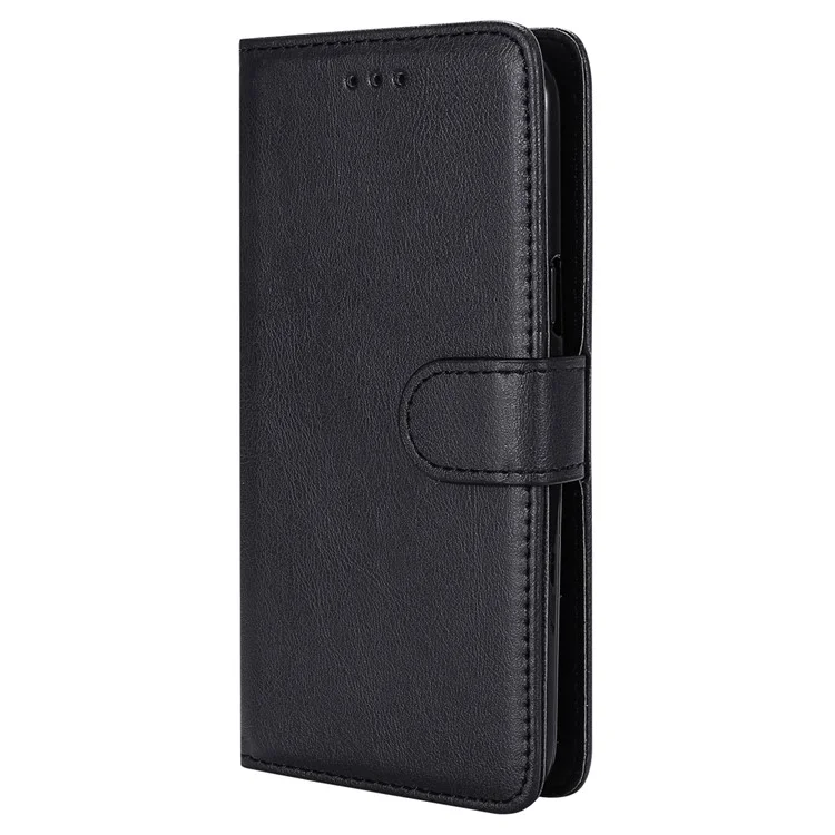 KT Leather Series-3 Para Samsung Galaxy S24 Ultra Case Desmontable 2-en-1 Cubierta de Cuero con Soporte y Correa Práctica - Negro