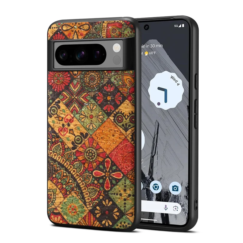 For Google Pixel 7a Case Flower Floral Pattern Design Phone Back Cover - Autumn / Yellow