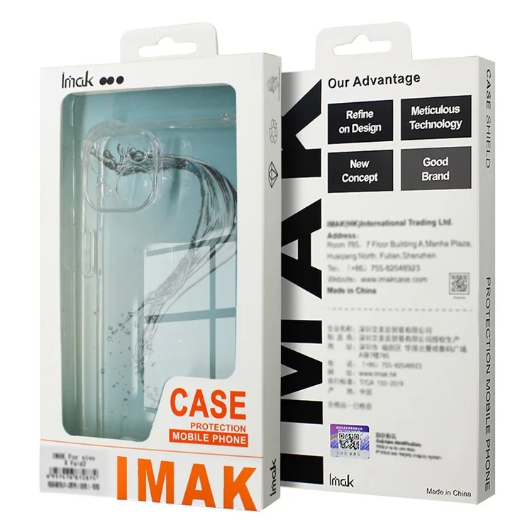 IMAK Pour Xiaomi Redmi Note 13 Pro 4G / Poco M6 Pro 4G Étui Antichoc TPU Coque de Téléphone - Transparent