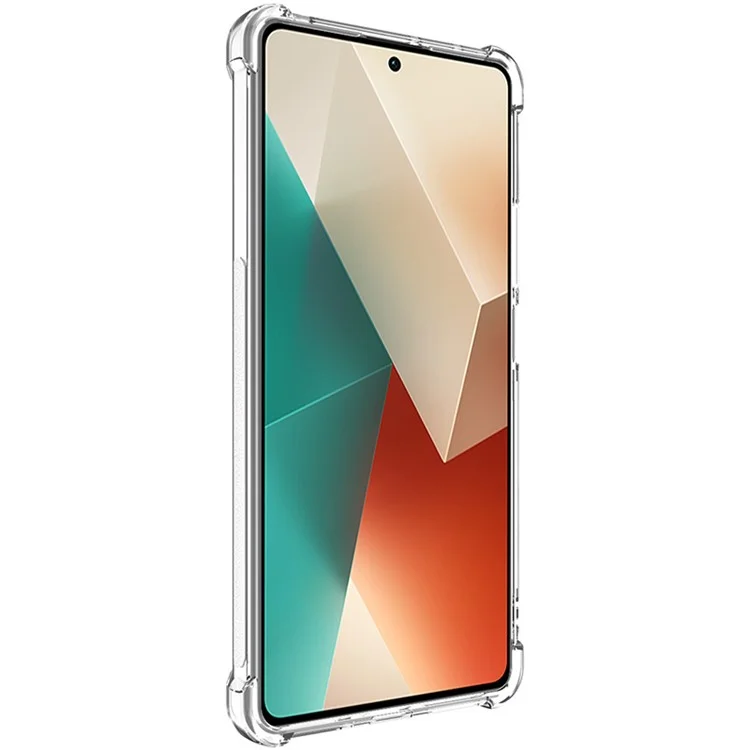 IMAK For Xiaomi Redmi Note 13 5G Case Drop-resistant TPU Phone Protective Cover - Transparent
