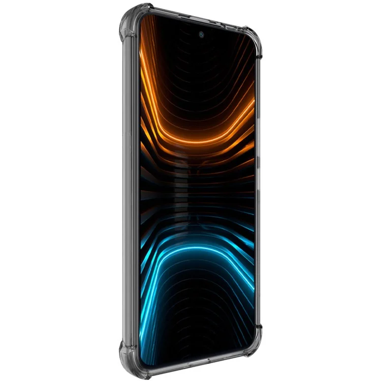 IMAK TPU Case for Honor 90 GT 5G Anti-drop Phone Cover Airbag Protection - Transparent Black