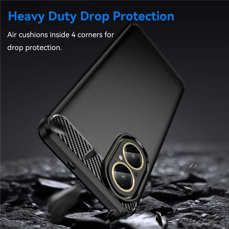For Realme C67 4G Phone Cover Dustproof Anti-fingerprints TPU Case - Black