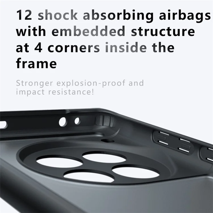 Für OnePlus 12 5G Frosted Case TPU+PC Airbag Schutz Handyhülle
