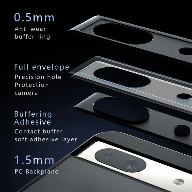 Чехол для Google Pixel 8a, прозрачный, TPU+PC, усиленные углы