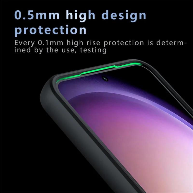 For Samsung Galaxy A24 4G (162.1 x 77.6 x 8.3mm) Case Drop-resistant TPU+PC Phone Cover - Transparent Black