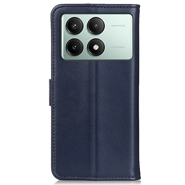 Para Xiaomi Redmi K70E 5G / Poco X6 Pro 5G Capa de Carteira de Couro com Fecho Magnético - Preto