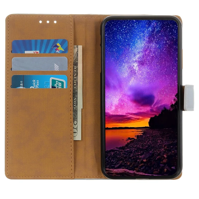 For Xiaomi Redmi Note 13 Pro 4G / Poco M6 Pro 4G Leather Case Fashionable Card Slots Phone Cover - Black