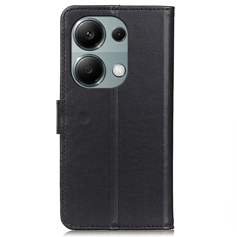 For Xiaomi Redmi Note 13 Pro 4G / Poco M6 Pro 4G Leather Case Fashionable Card Slots Phone Cover - Black