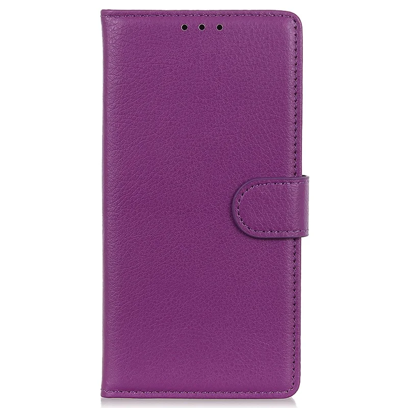 For Xiaomi Redmi Note 13 Pro 4G / Poco M6 Pro 4G Case PU Leather Folio Stand View Phone Cover - Purple