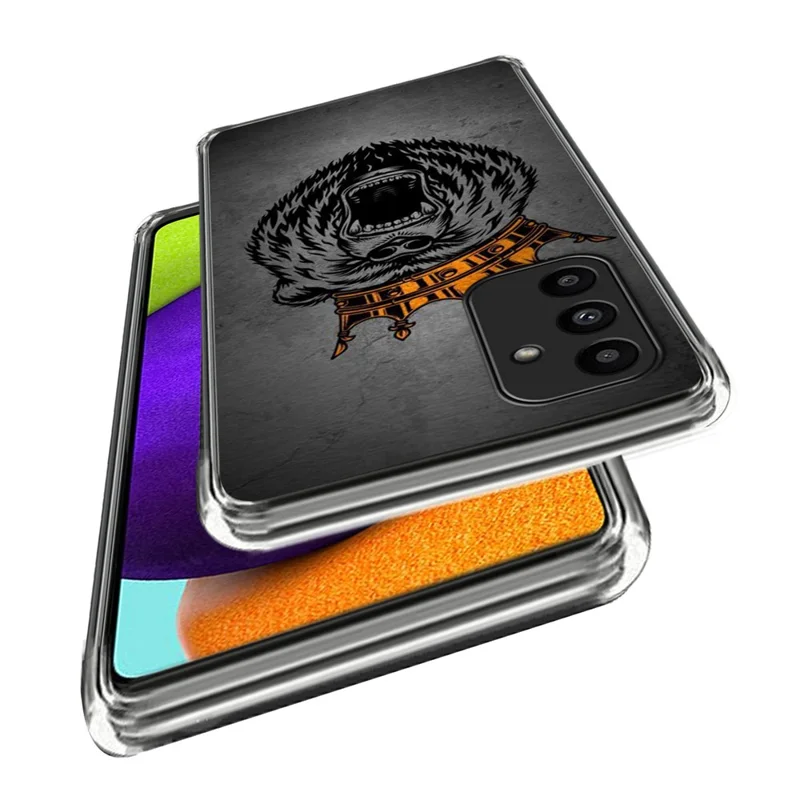 For Samsung Galaxy A15 4G / 5G TPU Protective Case Pattern Back Phone Cover - Gorilla