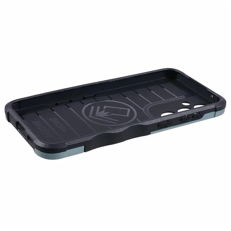 Pour Samsung Galaxy S23 FE Coque de téléphone portable PC+TPU résistante aux chocs - Vert