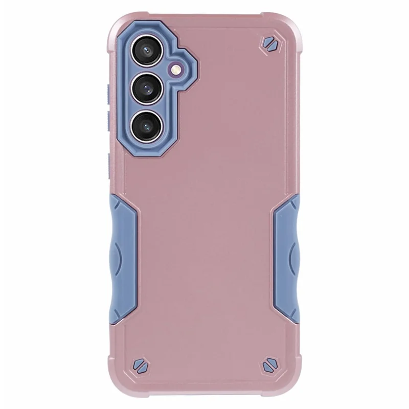 For Samsung Galaxy S23 FE Cell Phone Case PC+TPU Drop-resistant Cover - Rose Gold