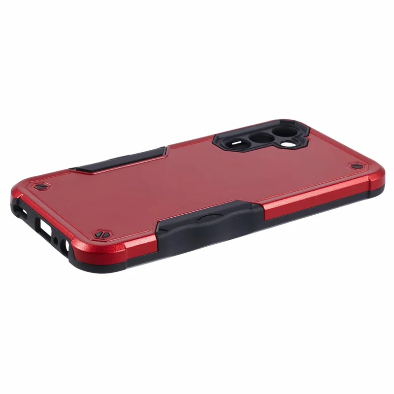 For Samsung Galaxy A25 5G (Global) (161.0 x 76.5 x 8.3mm) Case Drop-proof PC+TPU Back Shell - Red
