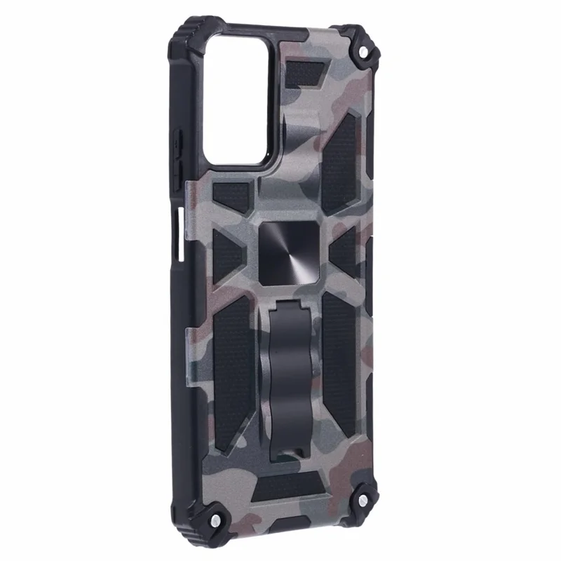For Motorola Moto G 5G (2024) Cell Phone Case Camouflage Pattern Cover Fits Magnetic Car Mount - Army Green