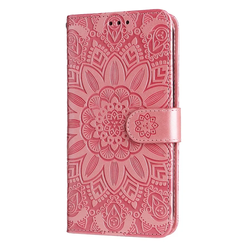 For Xiaomi Redmi Note 14S 4G / Note 13 Pro 4G / Poco M6 Pro 4G Magnetic Phone Case Leather Imprinted Cover - Pink