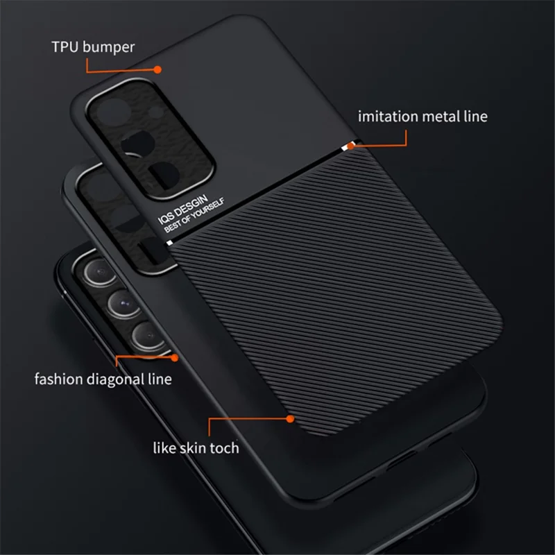 For Samsung Galaxy A25 5G (Global) (161.0 x 76.5 x 8.3mm) Phone Case PU+TPU+PC Mobile Cover - Blue