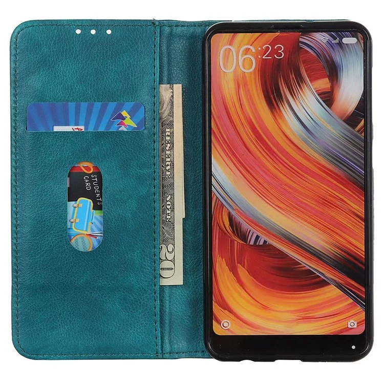 For Xiaomi Redmi Note 13 4G Protective Cover Split Leather Litchi Texture Phone Case - Green