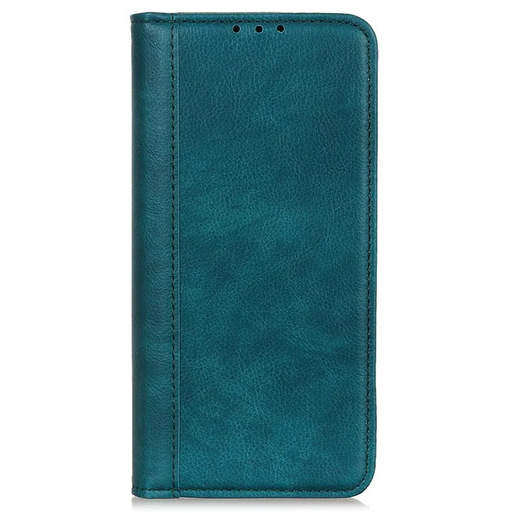 For Xiaomi Redmi Note 13 4G Protective Cover Split Leather Litchi Texture Phone Case - Green